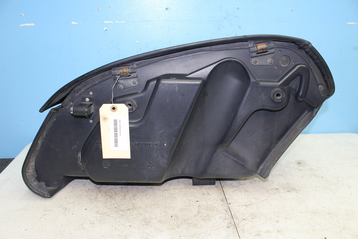99-06 Harley Road King Custom FLHRSI Left Saddlebag Luggage Storage Box *DMG*