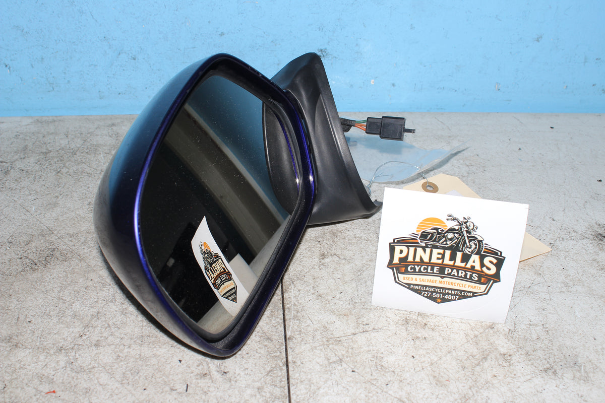 01-10 Honda Goldwing GL1800 Left Mirror Glass Turn Signal Blue