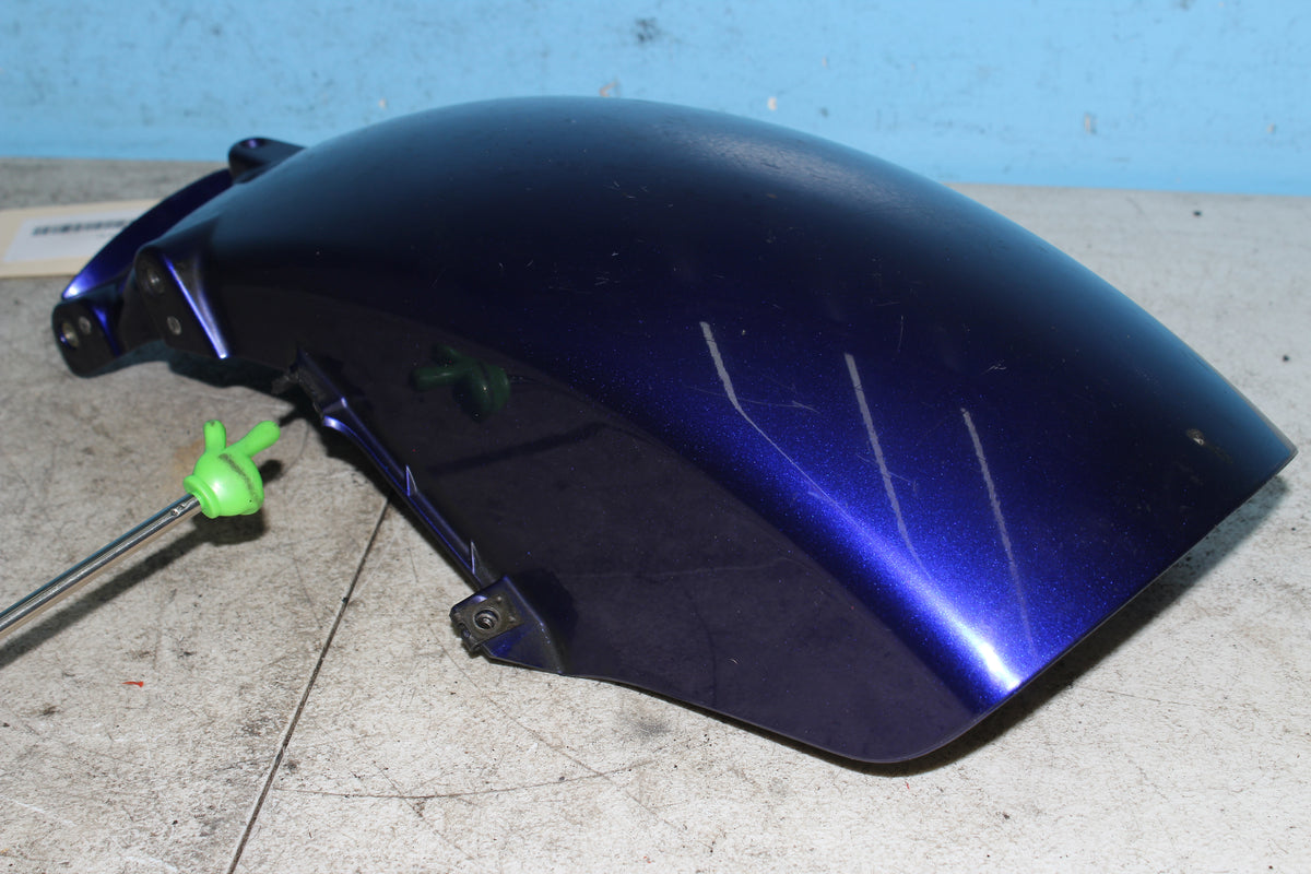 01-10 Honda Goldwing GL1800 Front Fender Rear Back Half Blue Fairing Cover *DMG*