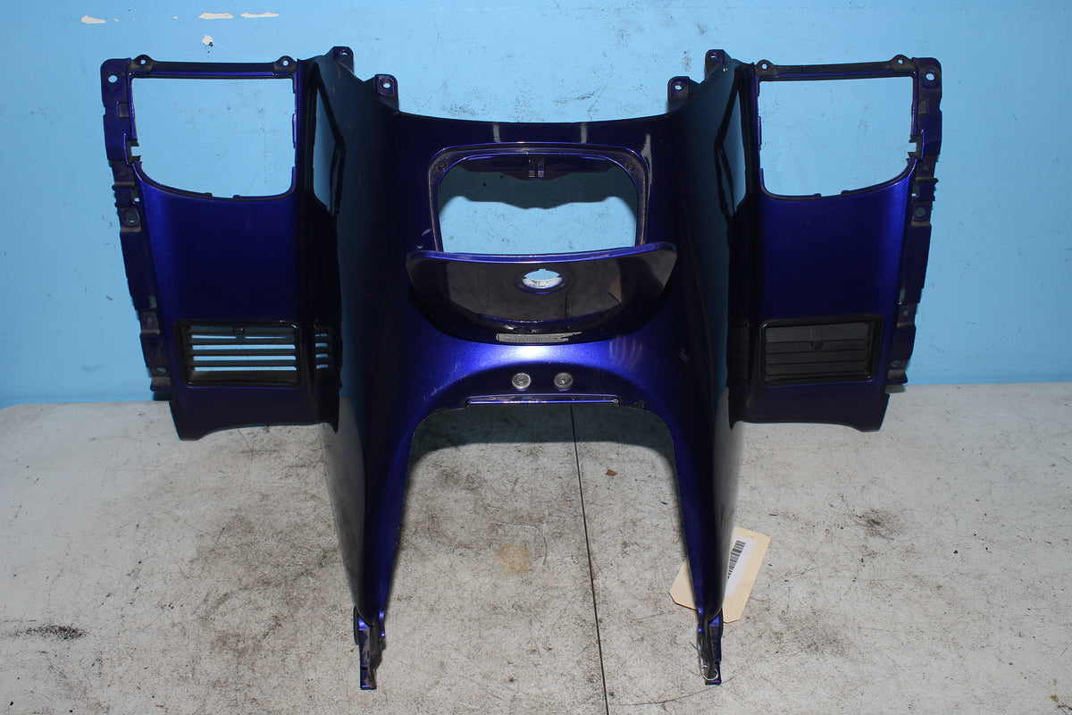 01-10 Honda Goldwing GL1800 Top Shelter Lower Dash Fairing Blue Panel