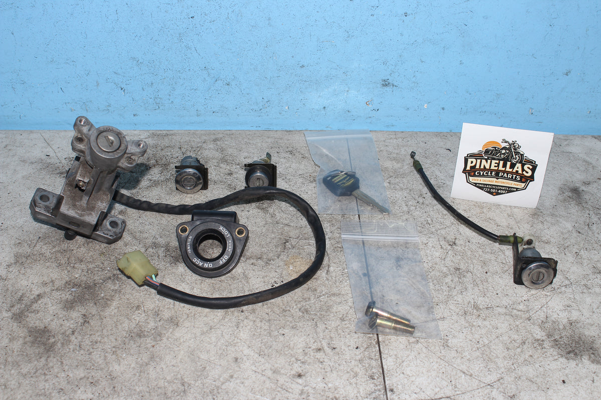 01-05 Honda Goldwing GL1800 Ignition Switch Lock Set Saddlebag Trunk Gas w Key