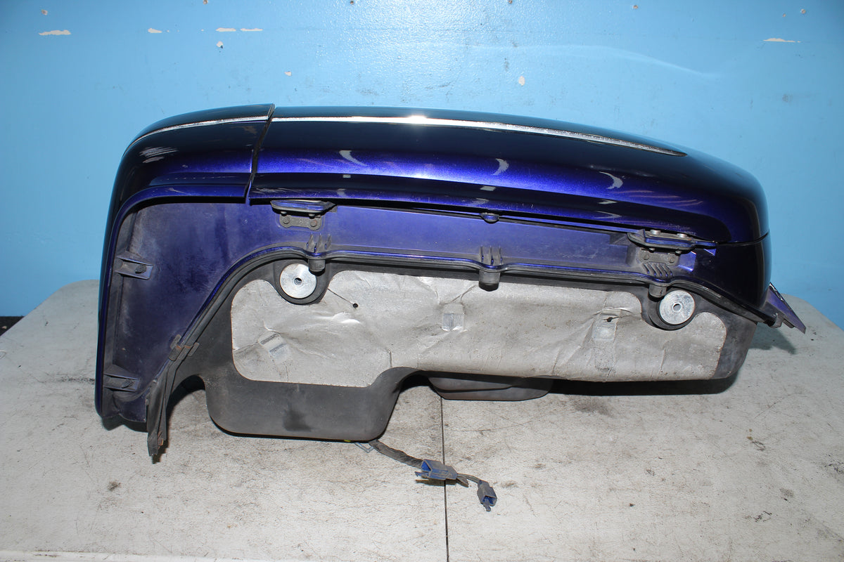 01-10 Honda Goldwing GL1800 Right Saddlebag Storage Box Luggage Bag Blue