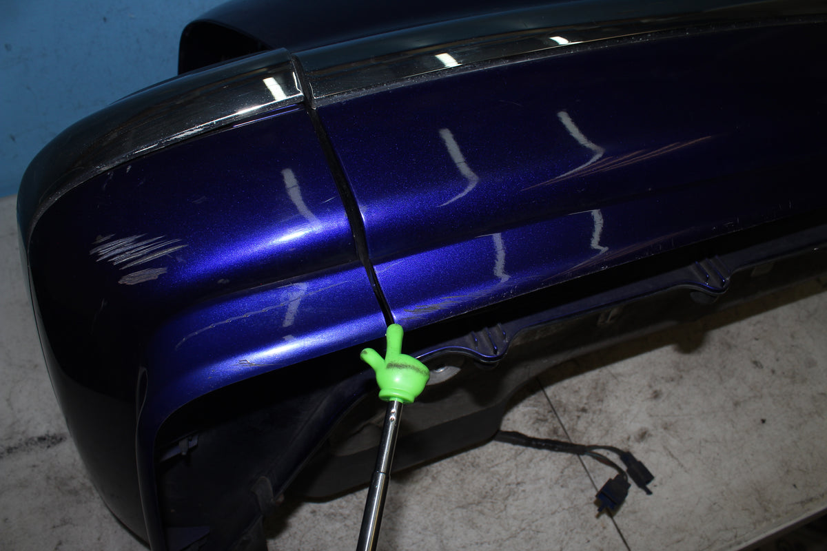 01-10 Honda Goldwing GL1800 Right Saddlebag Storage Box Luggage Bag Blue