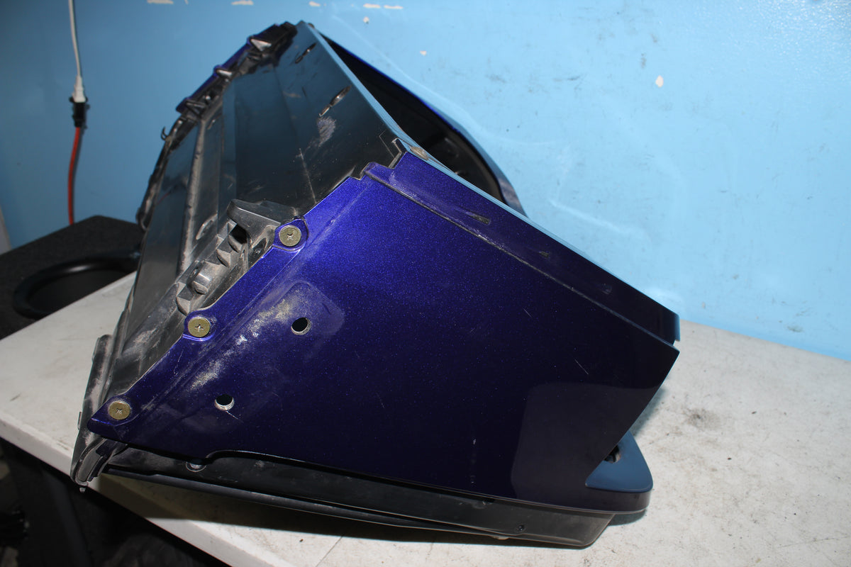 01-10 Honda Goldwing GL1800 Trunk Base Housing Rear Box Storage Luggage Blue