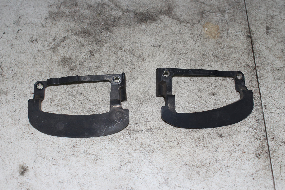 01-05 Honda Goldwing GL1800 Fog Light Lamp Blue Lens Left Right Mount Bracket