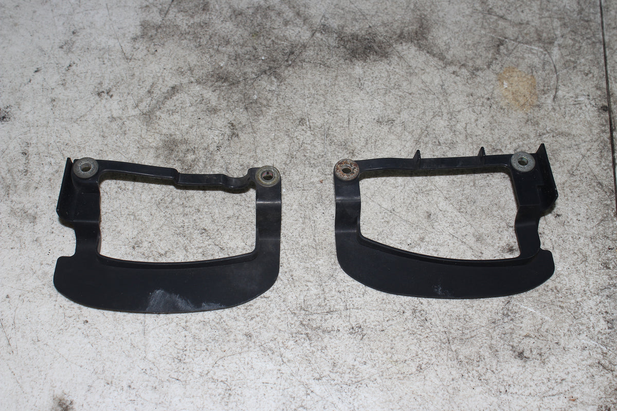 01-05 Honda Goldwing GL1800 Fog Light Lamp Blue Lens Left Right Mount Bracket
