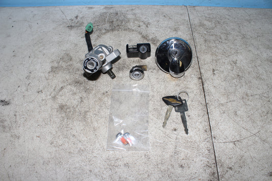 05-09 Suzuki Boulevard C50T VL800 Ignition Switch Gas Fuel Cap Lockset w/ Key