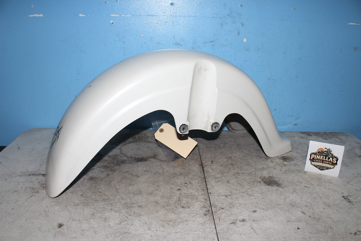 05-09 Suzuki Boulevard C50T VL800 Front Fender Wheel Cover Mud Guard White