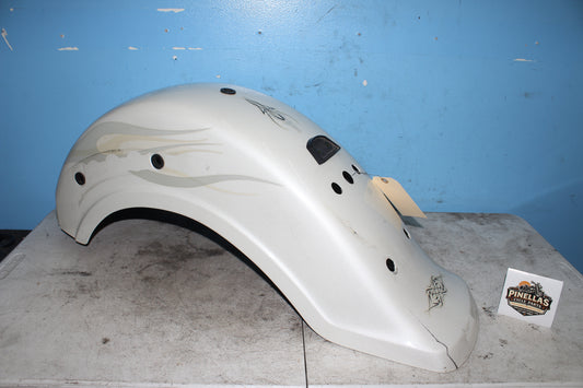 05-09 Suzuki Boulevard C50T VL800 Rear Fender Wheel Cover Mud Guard White *DMG*