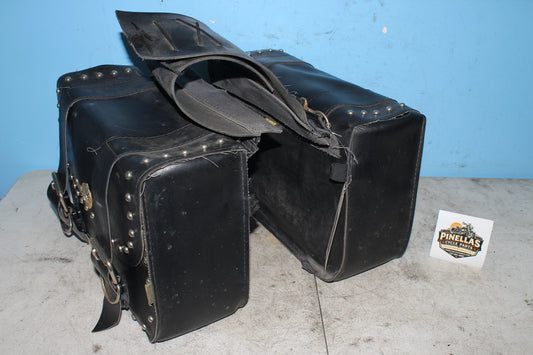 05-09 Suzuki Boulevard C50T VL800 Saddlebags Aftermarket Leather Storage Luggage