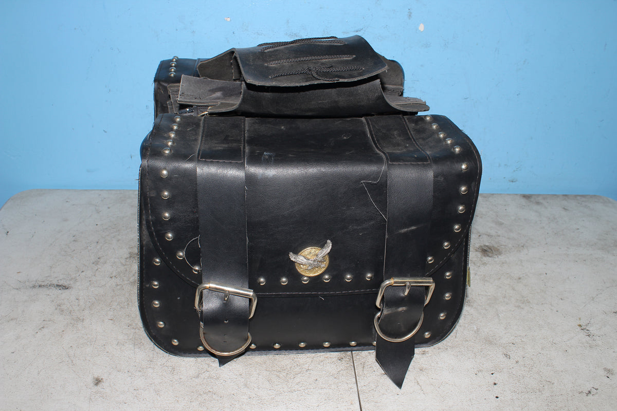 05-09 Suzuki Boulevard C50T VL800 Saddlebags Aftermarket Leather Storage Luggage