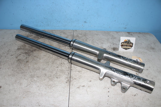 05-09 Suzuki Boulevard C50T VL800 Front Forks Left Right Tube Legs