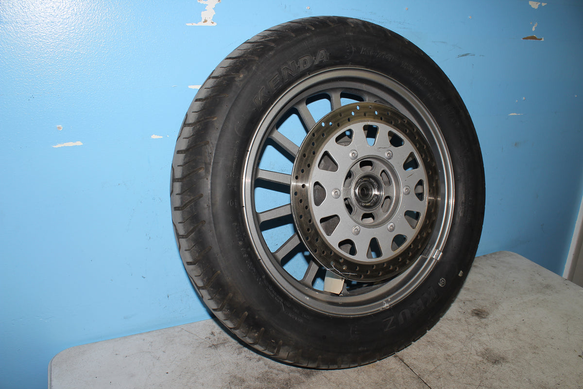 05-09 Suzuki Boulevard C50T VL800 Front Wheel Rim Tire *STRAIGHT*
