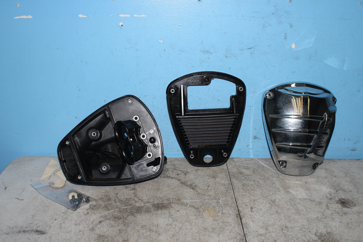 06-26 Kawasaki Vulcan VN900B Classic Air Cleaner Box Filter Housing Chrome
