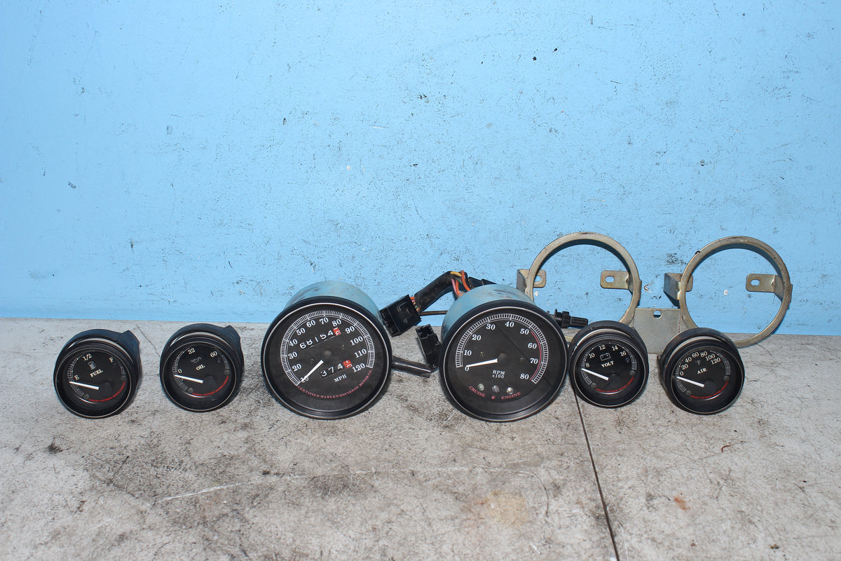 99-03 Harley FLHTCUI Electra Glide Gauges Speedo Oil Volt Fuel RPM MPG Sensor