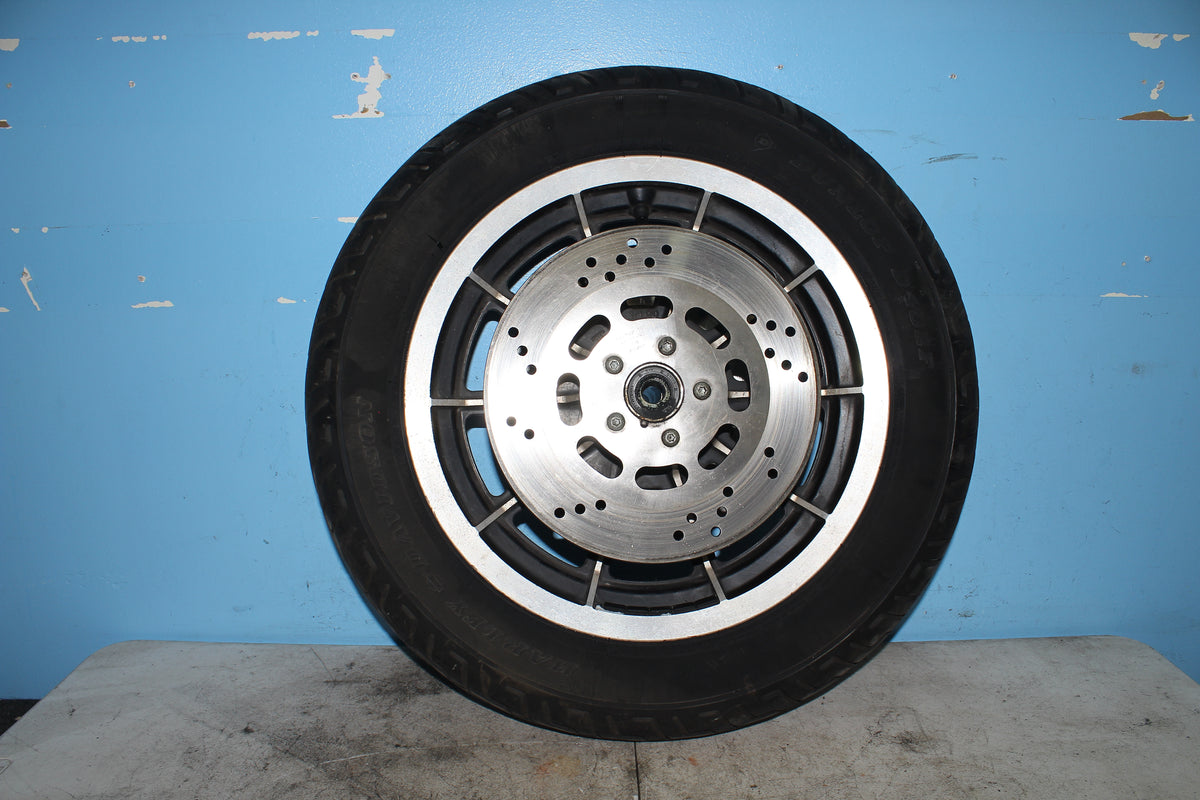 97-99 Harley FLHTCUI Electra Glide Front Wheel Rim Tire .75" *STRAIGHT*