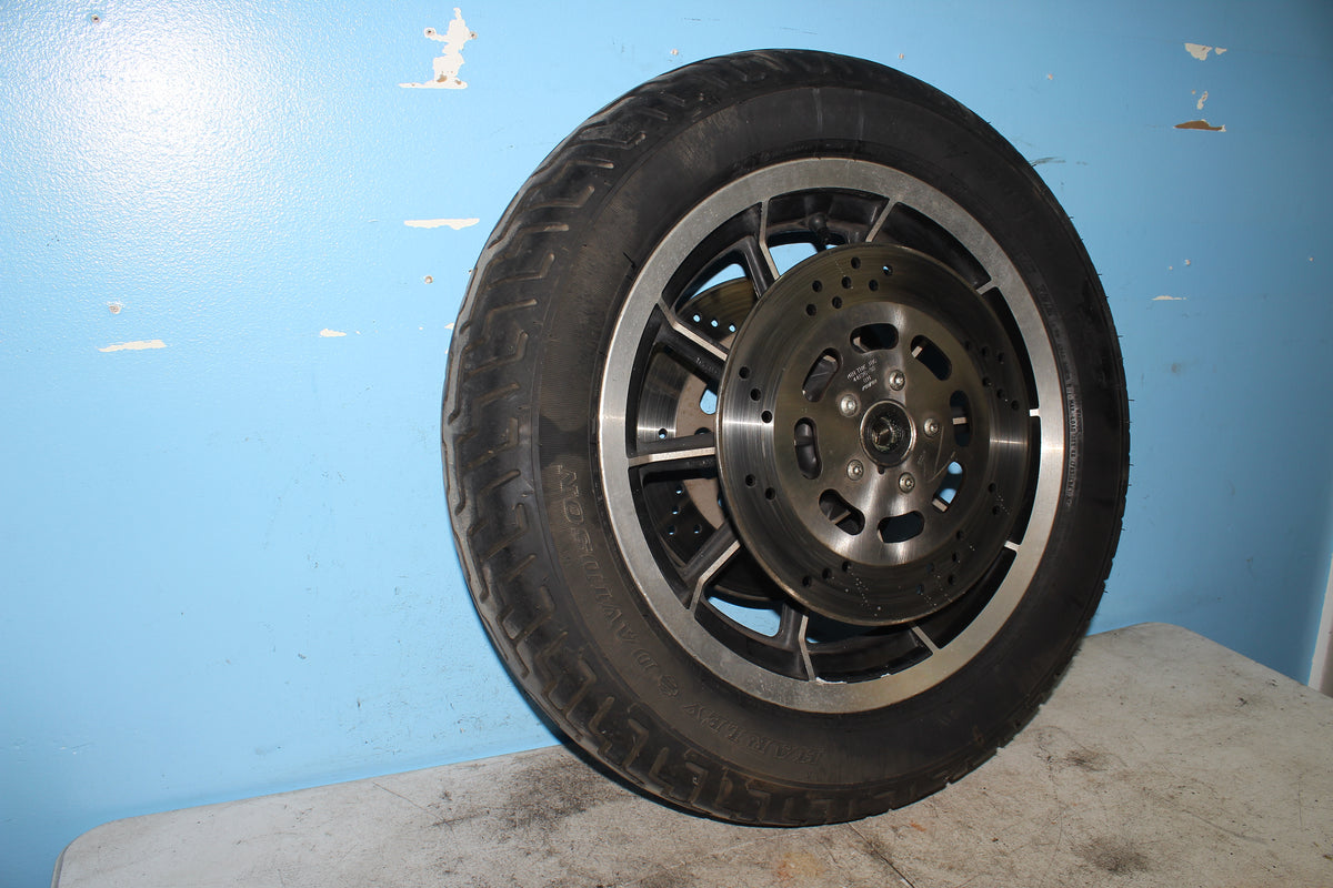 97-99 Harley FLHTCUI Electra Glide Front Wheel Rim Tire .75" *STRAIGHT*