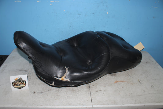 97-06 Harley FLHTCUI Electra Glide Seat Leather 2-Up Front Rider Rear *DMG*