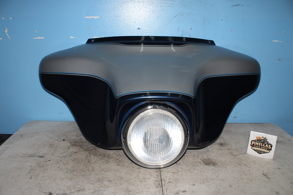 97-06 Harley FLHTCUI Electra Glide Front Fairing Outer Batwing Headlight Blue