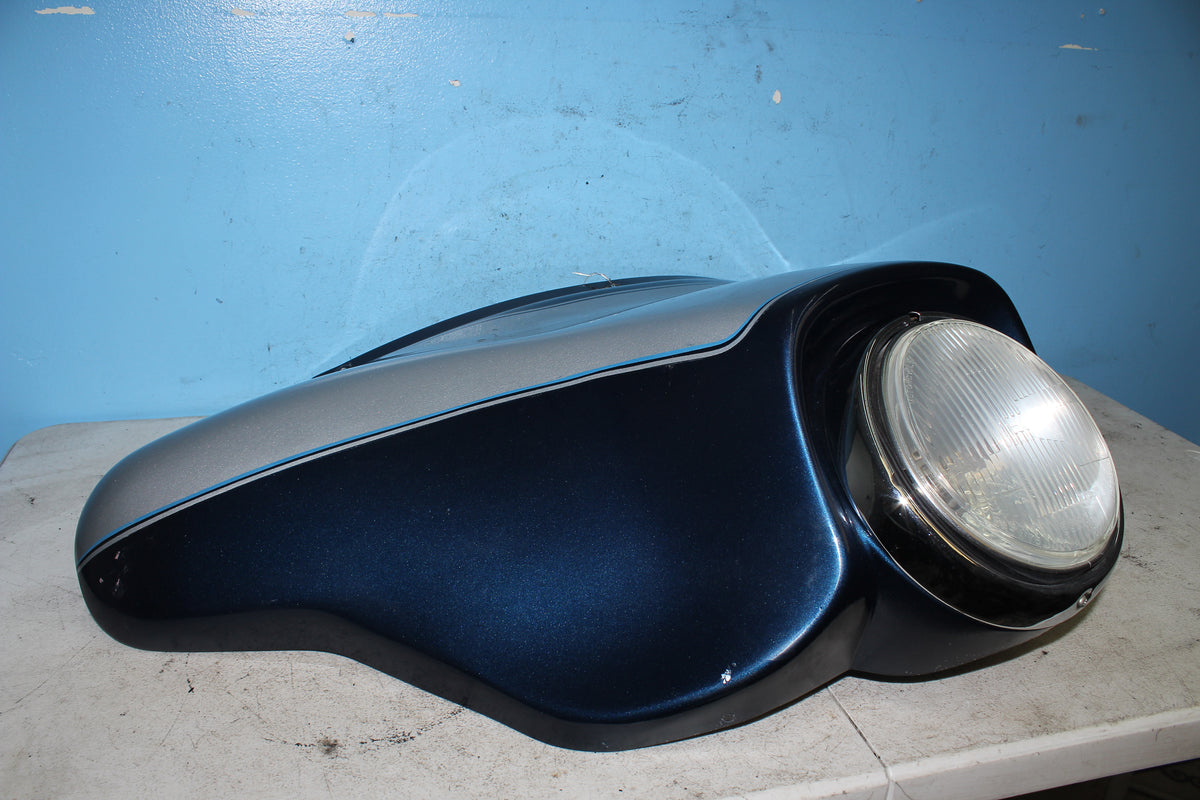 97-06 Harley FLHTCUI Electra Glide Front Fairing Outer Batwing Headlight Blue