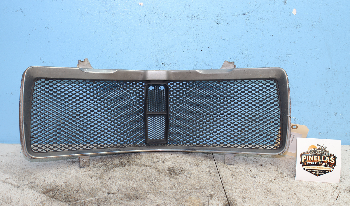 88-00 Honda Goldwing GL1500 Radiator Grille Cover Trim Bezel Silver *DMG*