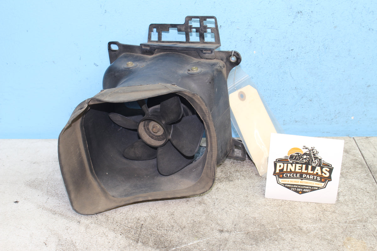 88-89 Honda Goldwing GL1500 Left Cooling Radiator Fan Shroud Motor Blade