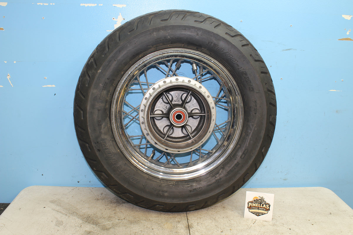 05-25 Suzuki Boulevard VL800 C50 Rear Wheel Rim Tire *STRAIGHT*