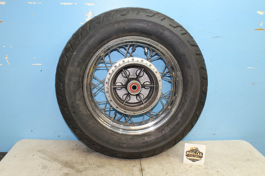 05-25 Suzuki Boulevard VL800 C50 Rear Wheel Rim Tire *STRAIGHT*