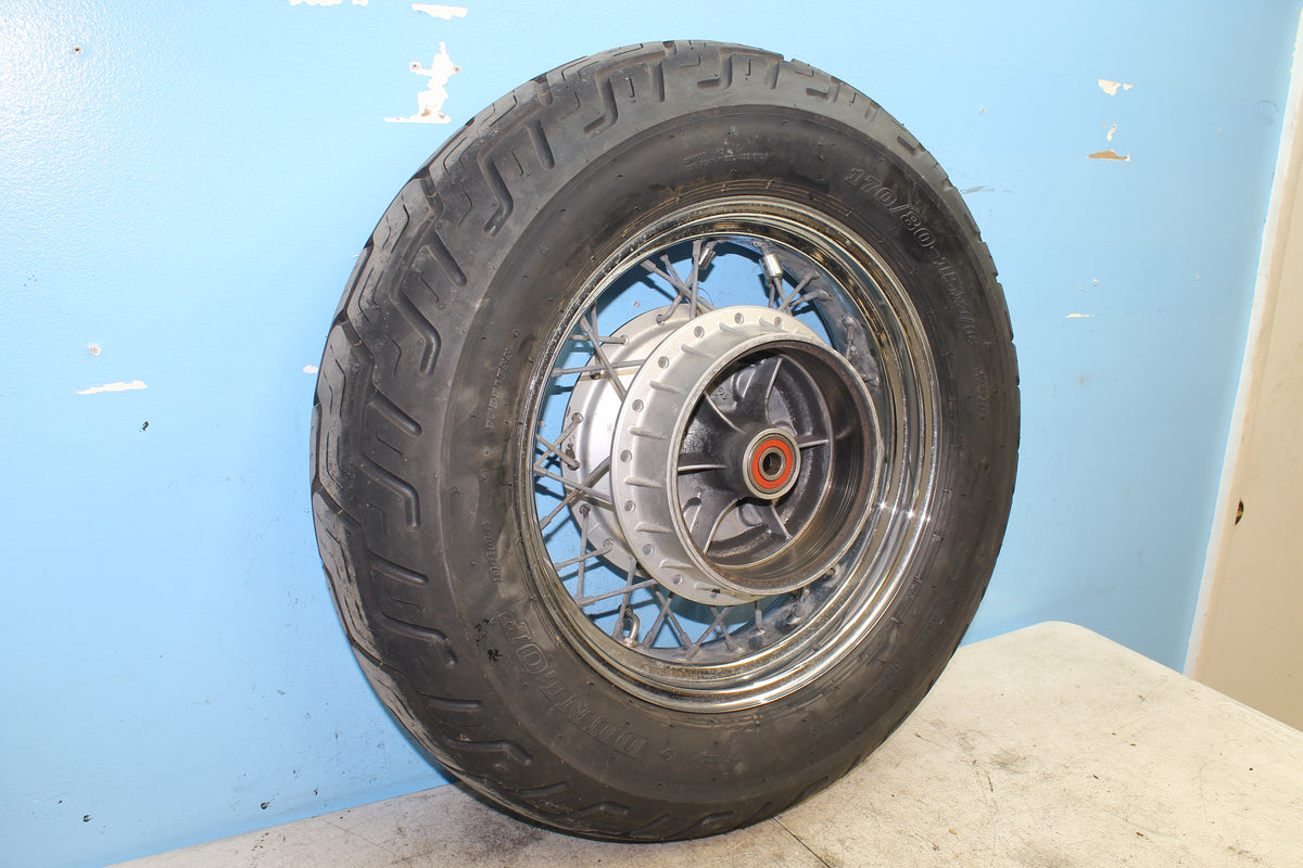 05-25 Suzuki Boulevard VL800 C50 Rear Wheel Rim Tire *STRAIGHT*