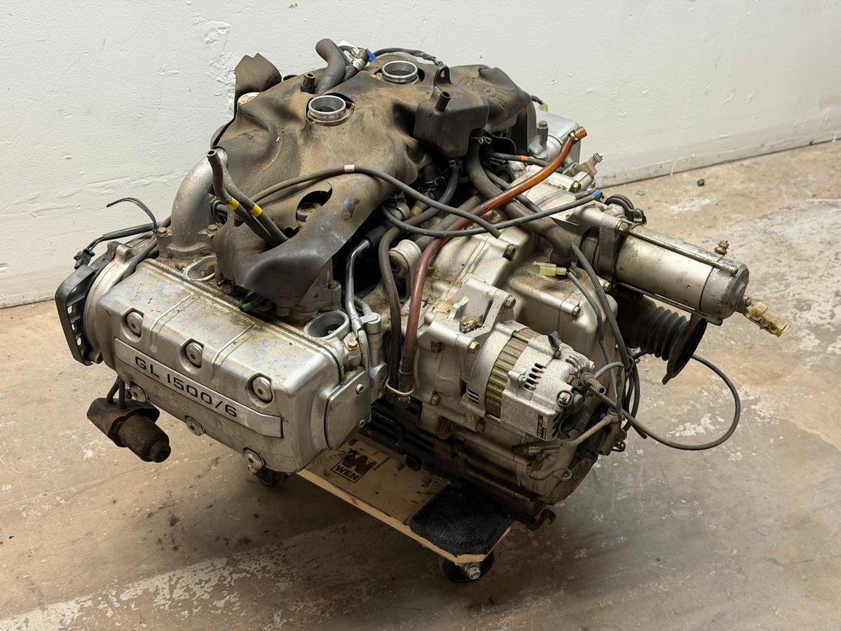 88-89 Honda Goldwing GL1500 Motor Engine Transmission *RUNS NO CLUTCH* 109k Mile