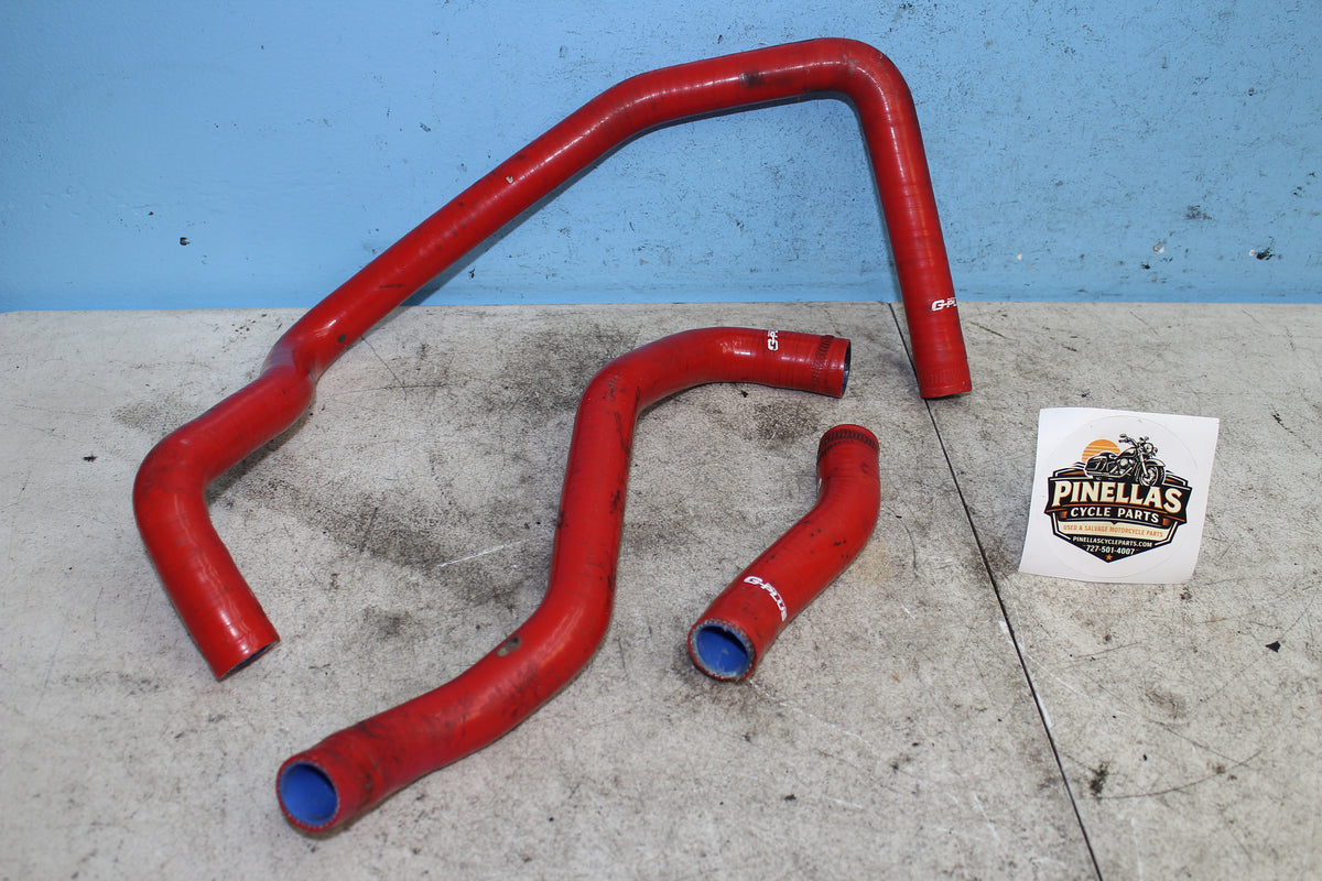 99-07 Suzuki GSX1300R Hayabusa Red Rad Hoses Radiator Coolant Line