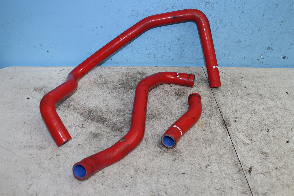 99-07 Suzuki GSX1300R Hayabusa Red Rad Hoses Radiator Coolant Line