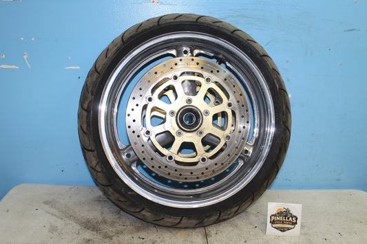99-07 Suzuki GSX1300R Hayabusa Front Wheel Rim Tire *STRAIGHT*