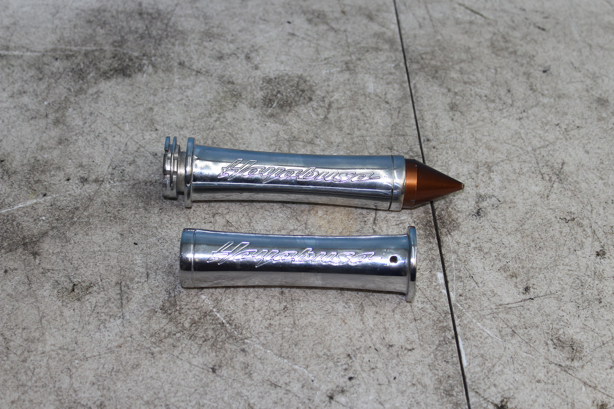 99-07 Suzuki GSX1300R Hayabusa Handlebar Grips Chrome Left Right