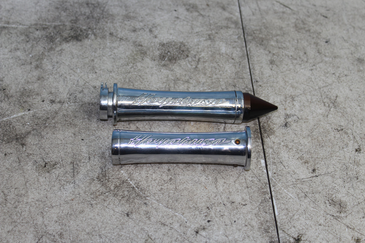 99-07 Suzuki GSX1300R Hayabusa Handlebar Grips Chrome Left Right