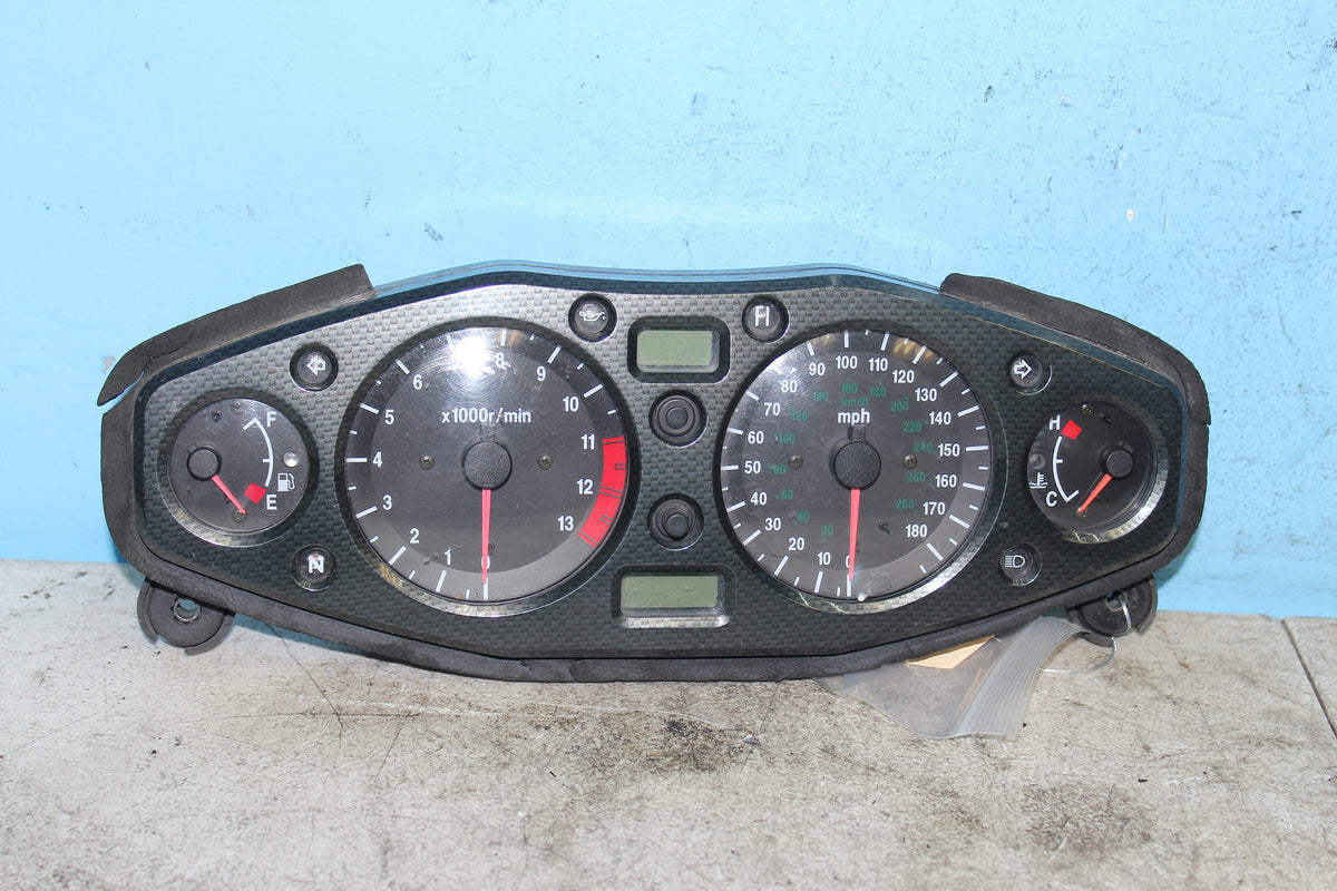 01-02 Suzuki GSX1300R Hayabusa Gauge Cluster Speedo Tach Sensor 33k