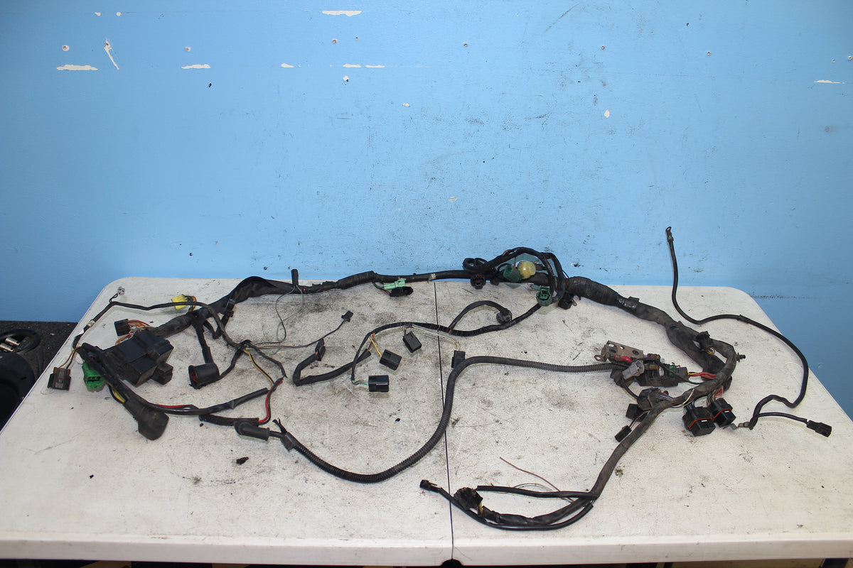01-02 Suzuki GSX1300R Hayabusa Main Wiring Harness Engine Wire Loom  *DMG*
