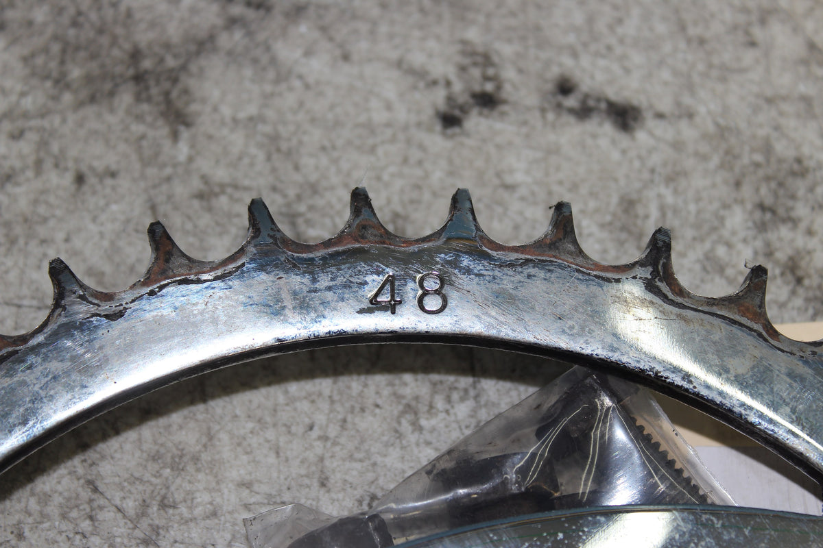 86-90 Harley Sportster Rear Sprocket Drive Wheel  48T Chrome