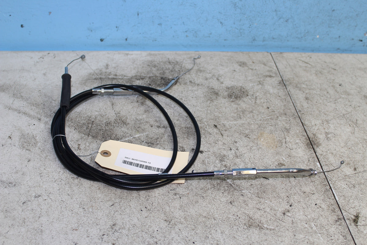 86-90 Harley Sportster Throttle Cables Idle Line