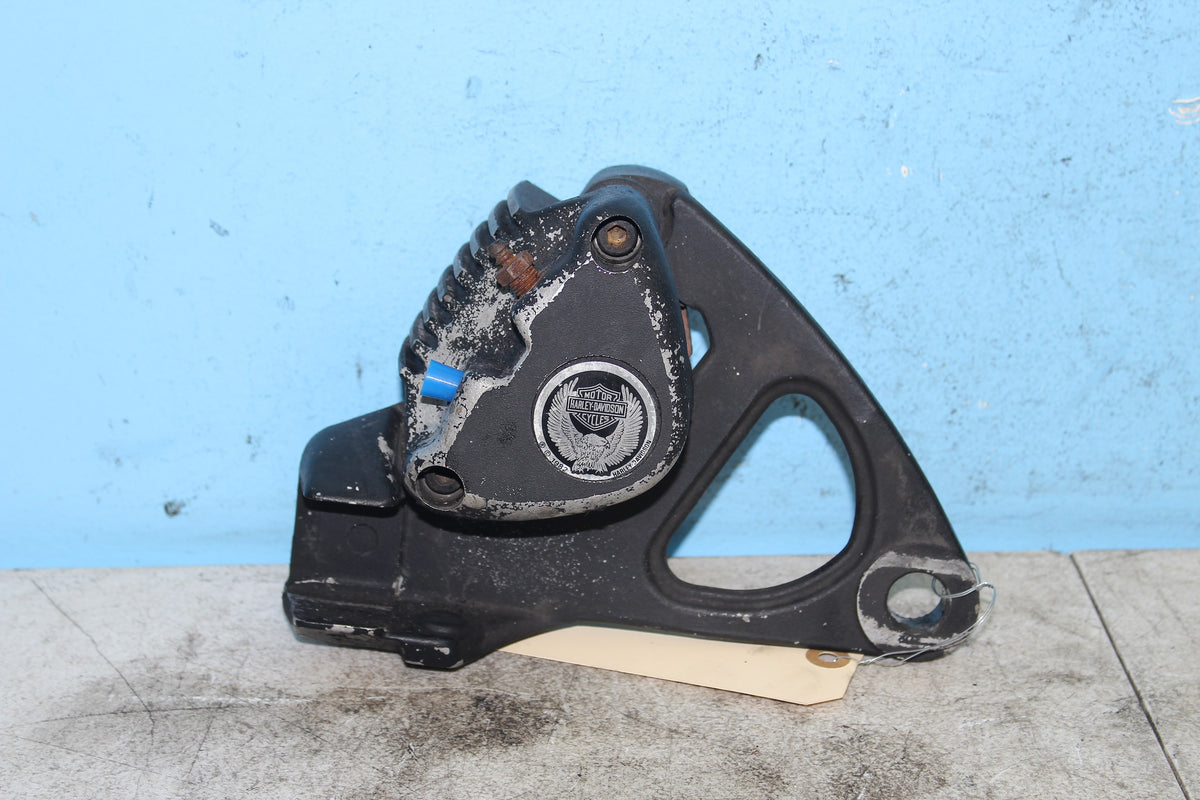 86-87 Harley Sportster Rear Brake Caliper w/ Mount Bracket