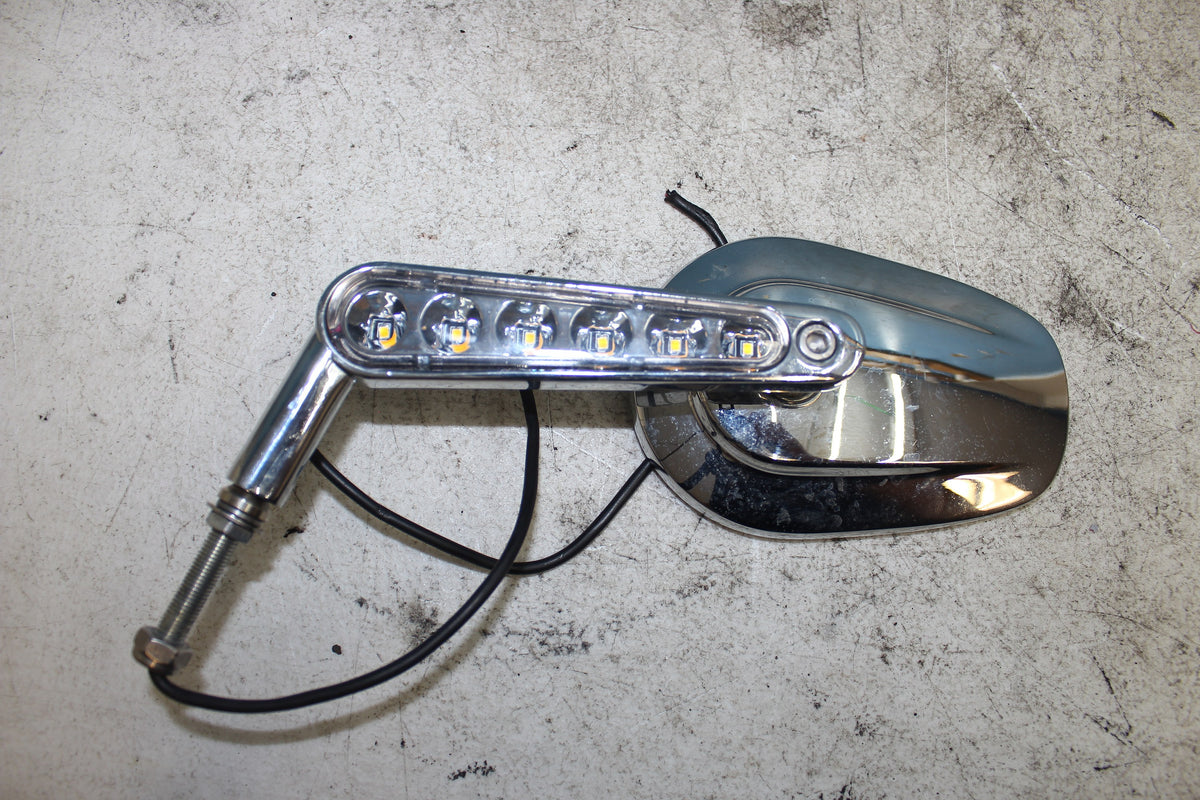 86-90 Harley Sportster Mirrors Left Right LED Turn Signal Blinker