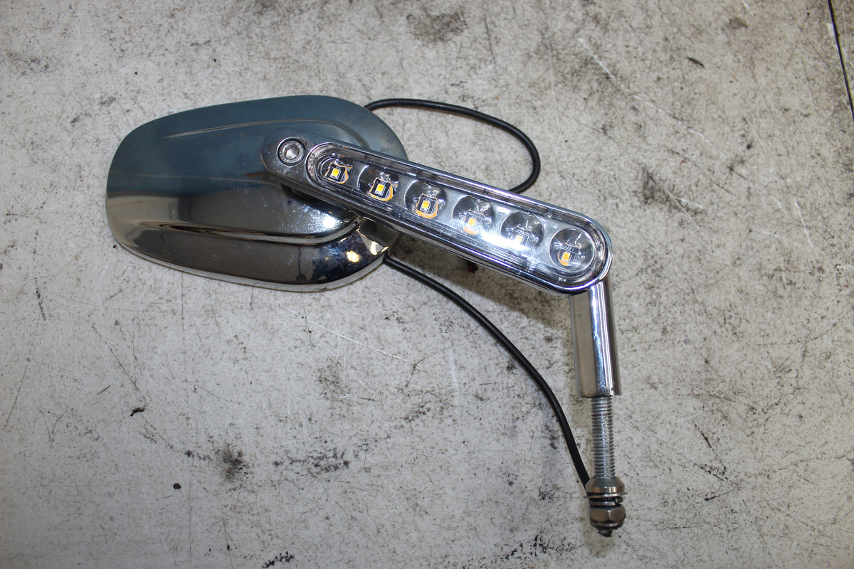 86-90 Harley Sportster Mirrors Left Right LED Turn Signal Blinker