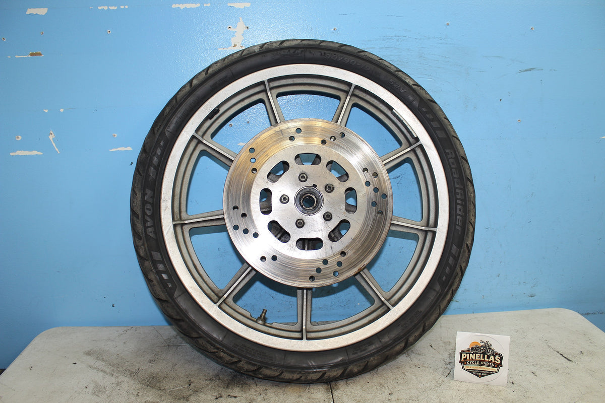 86-90 Harley Sportster Front Wheel Rim Tire 9 Spoke Mag STRAIGHT
