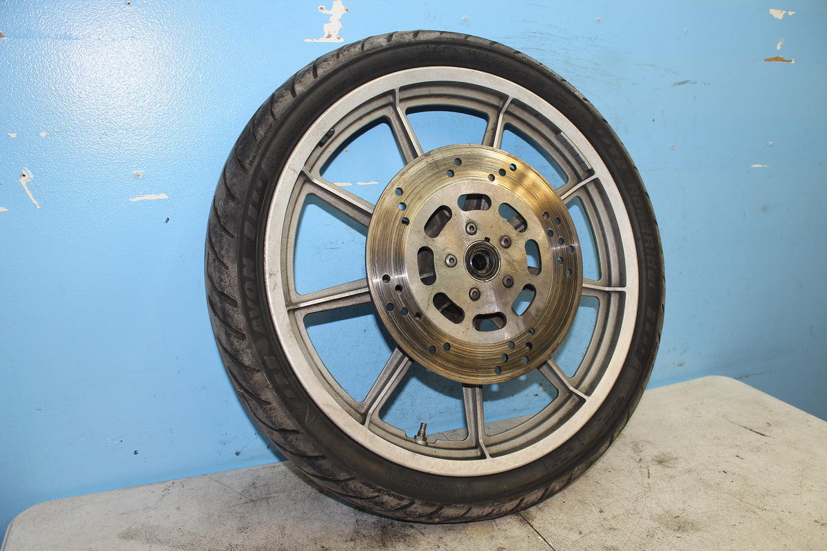 86-90 Harley Sportster Front Wheel Rim Tire 9 Spoke Mag STRAIGHT