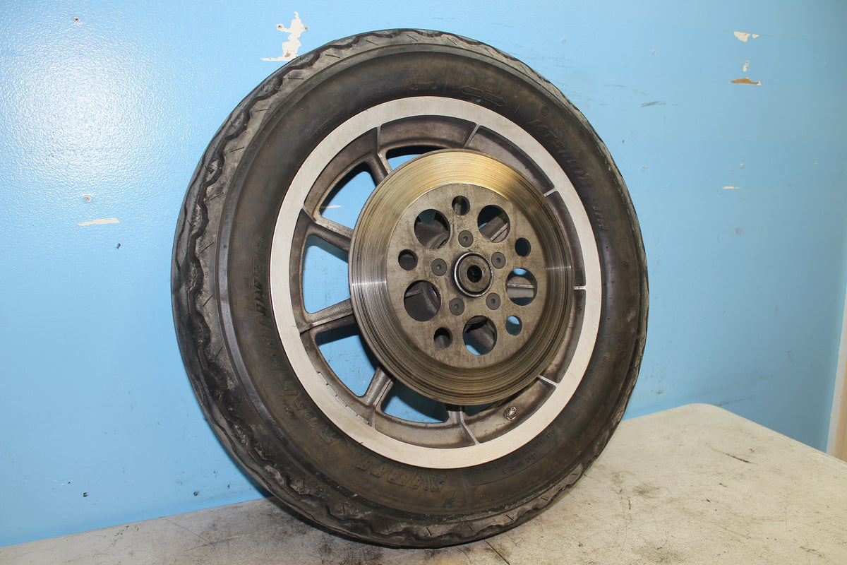 86-90 Harley Sportster Rear Wheel Rim 9 Spoke *STRAIGHT* DRY ROT