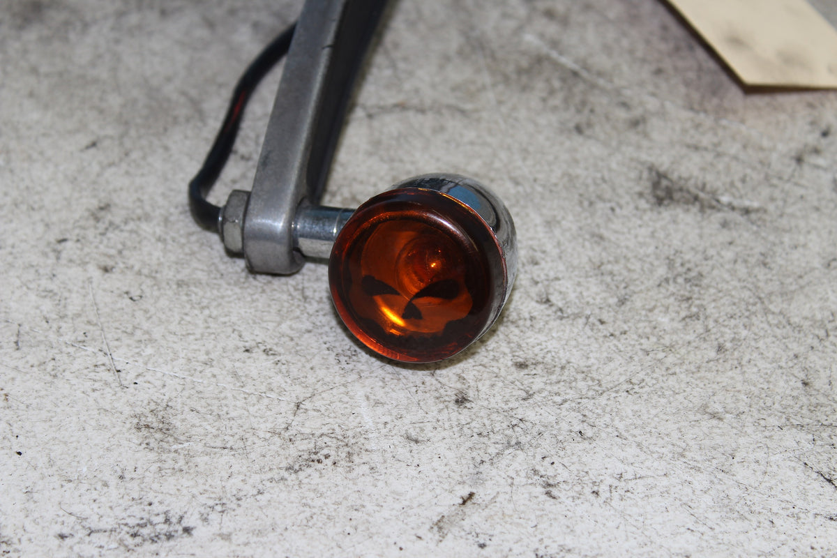86-89 Harley Sportster Rear Right Sturt Cover Fender Support Turn Signal