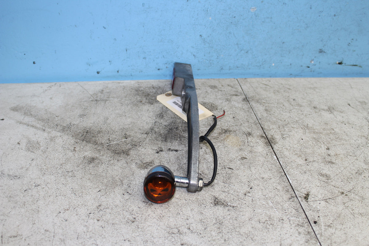 86-89 Harley Sportster Rear Left Sturt Cover Fender Support Turn Signal