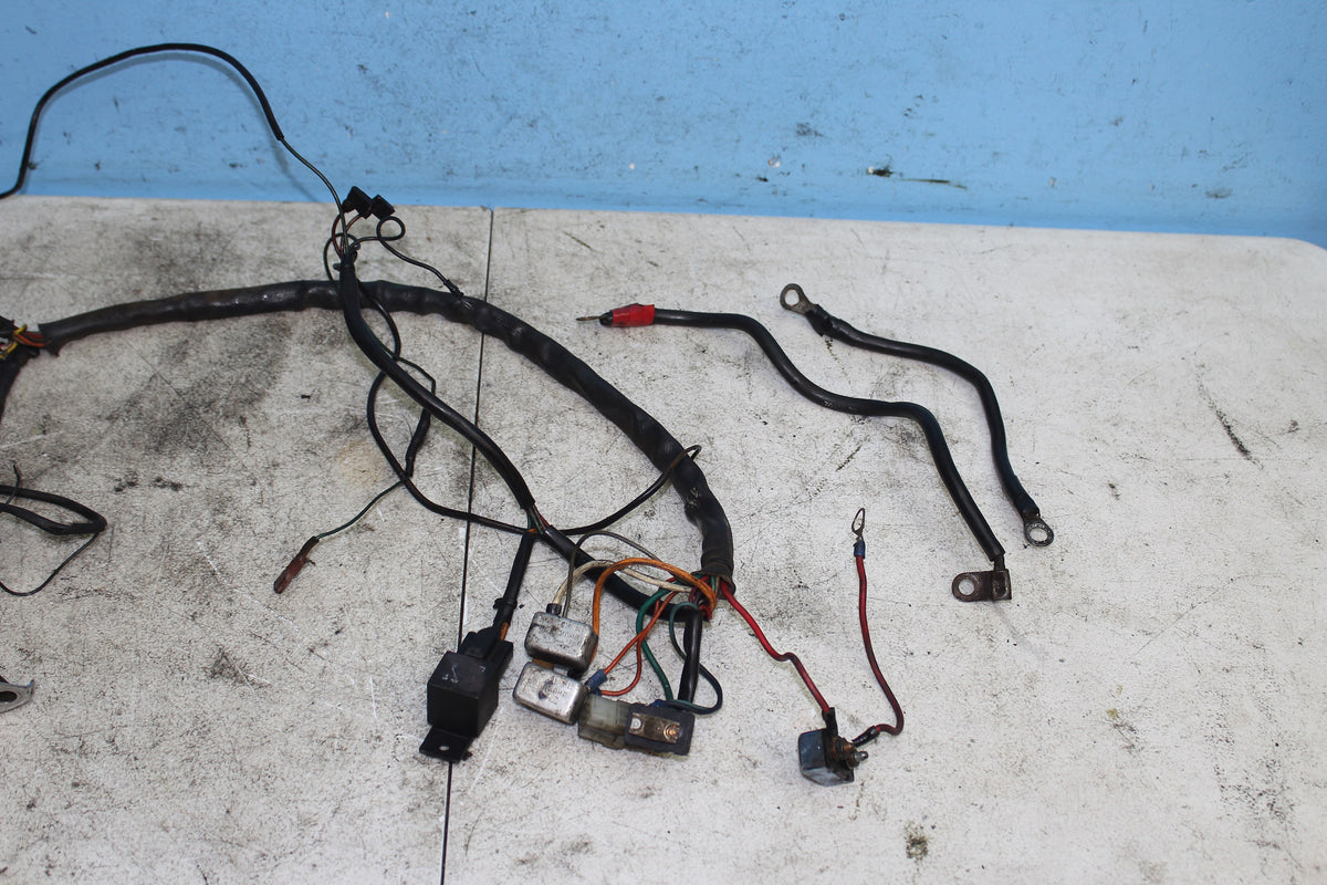 86-90 Harley Sportster Main Wire Harness Headlight Ignition KEY NO HAND CONTROL