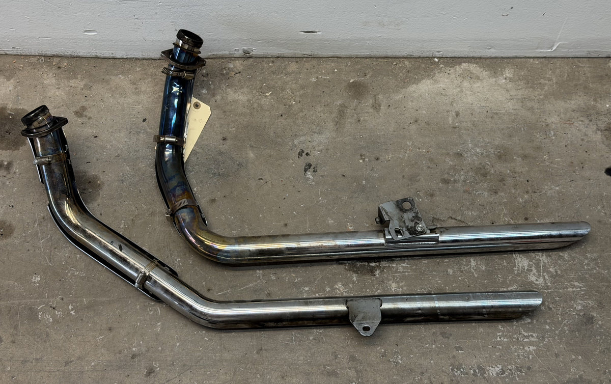 86-87 Harley Sportster Exhaust Chrome Pipe Header Heat Shield Cover