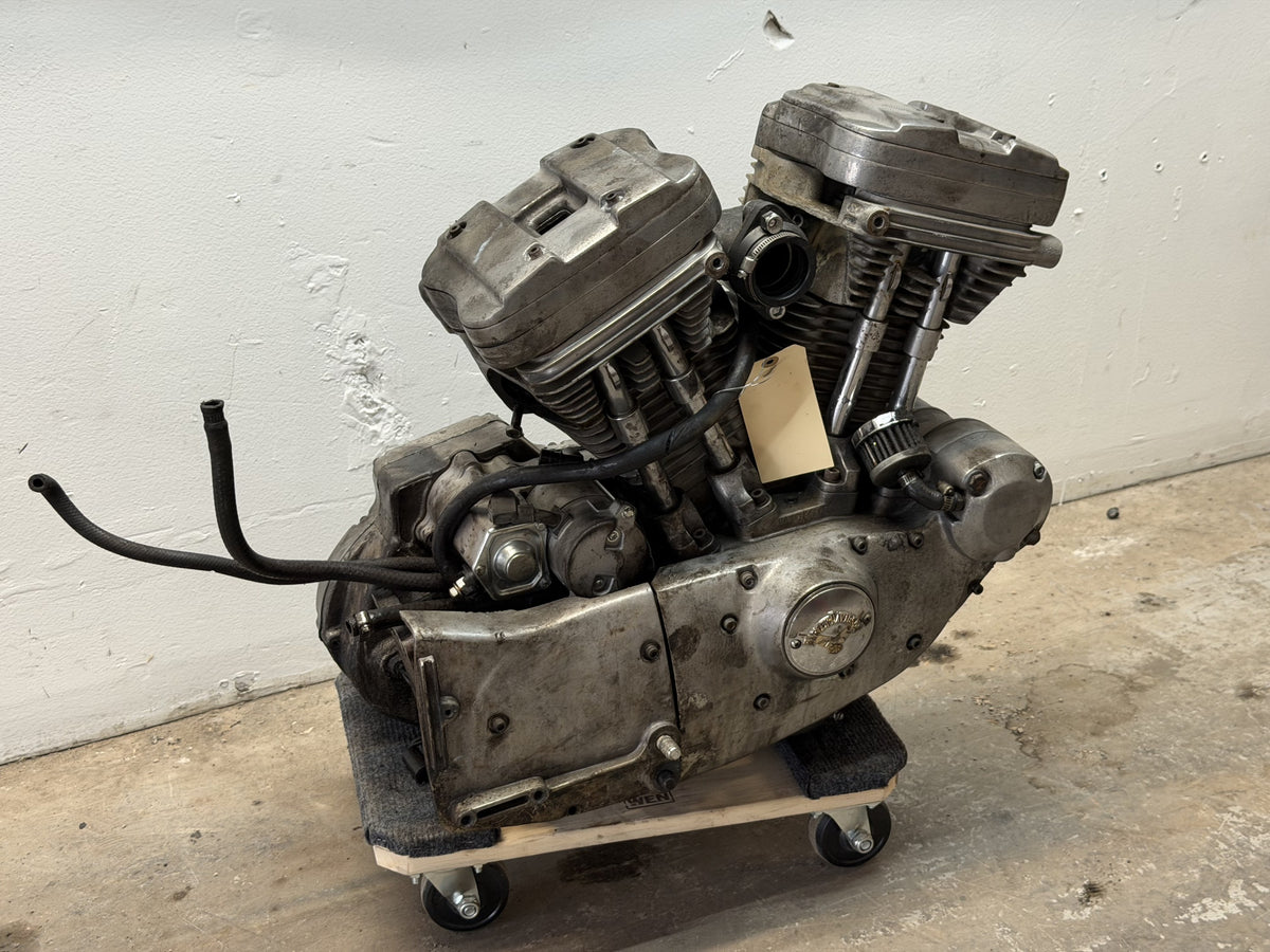 86-90 Harley Sportster Engine Motor Transmission 883 4 Speed 25k Miles *RUNS*